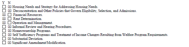 Checkboxes for B1